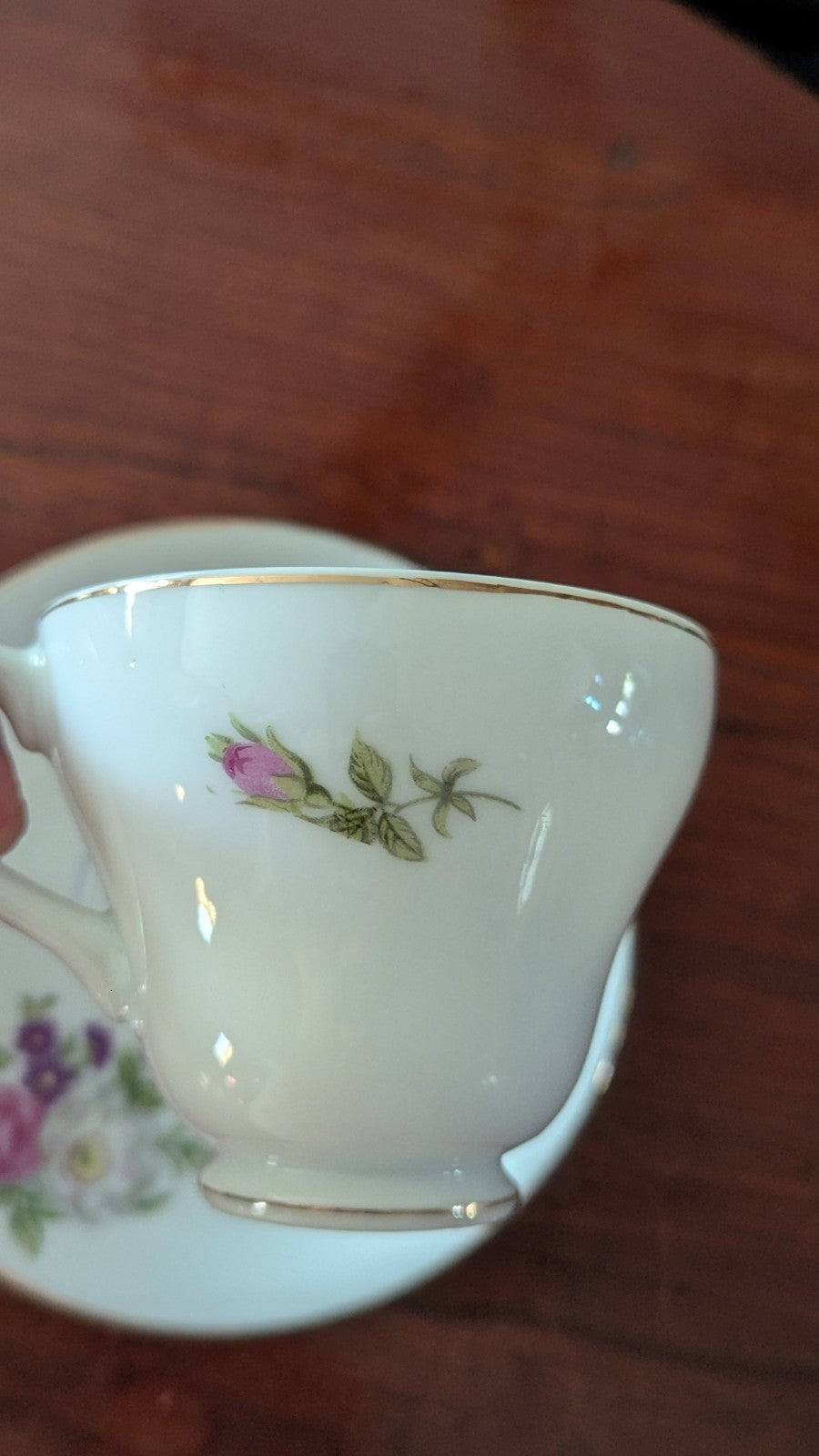 Vintage Tea Cup And Plate, Japan, Floral Design | Crystal Arborist