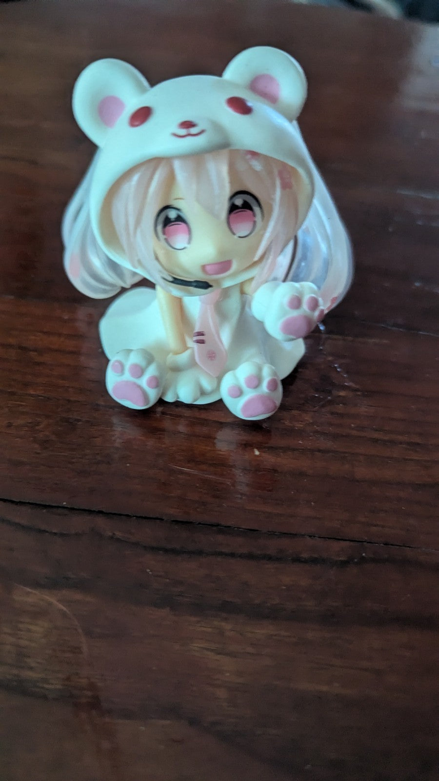 Hatsune Miku, Vocaloid, Chibi Anime Figure, Polar Bear, Pink, Hard To Find | Crystal Arborist