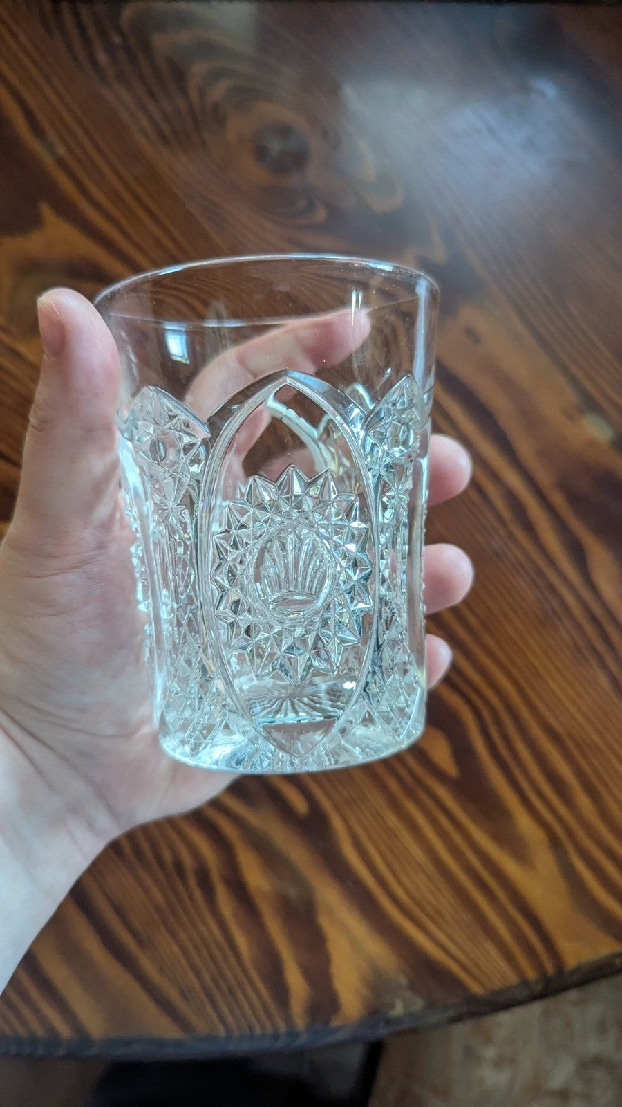 Vintage Intricate Design Drinking Glass, Beautiful, Classy