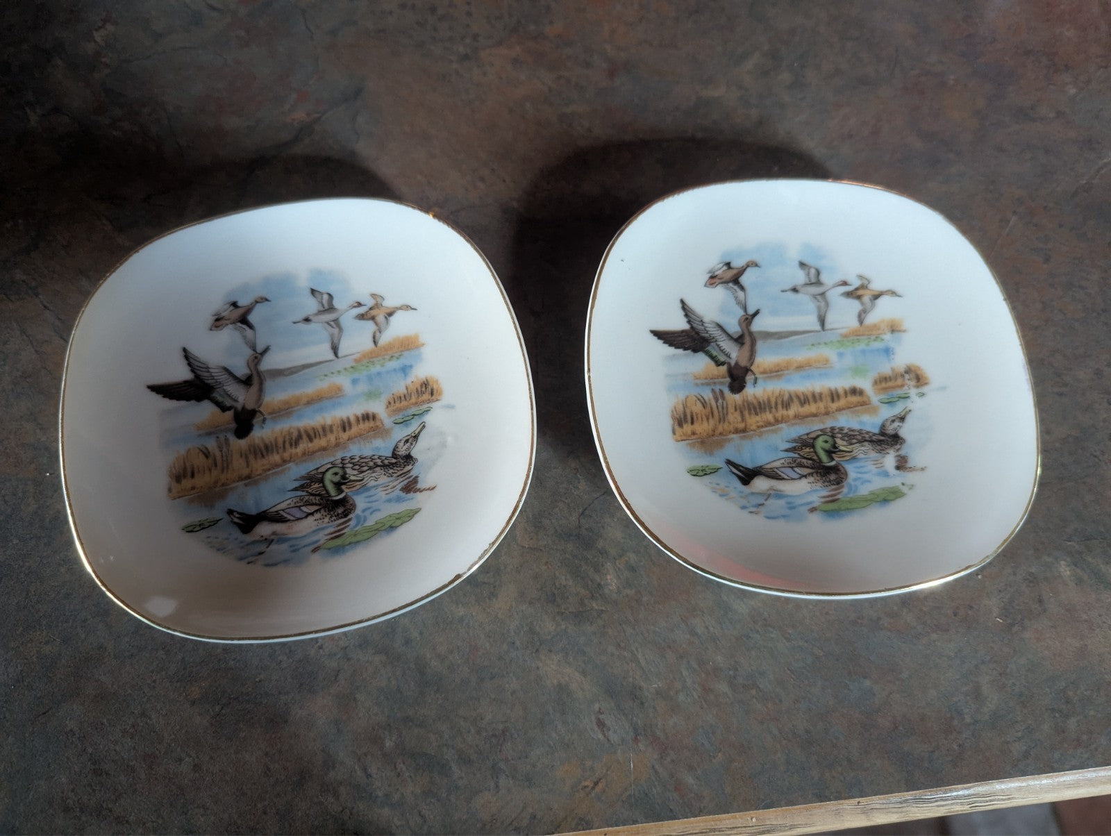 Vintage 1964 Louis Hartley Mallards Teals and Pintails Duck Plates, Wall Decor