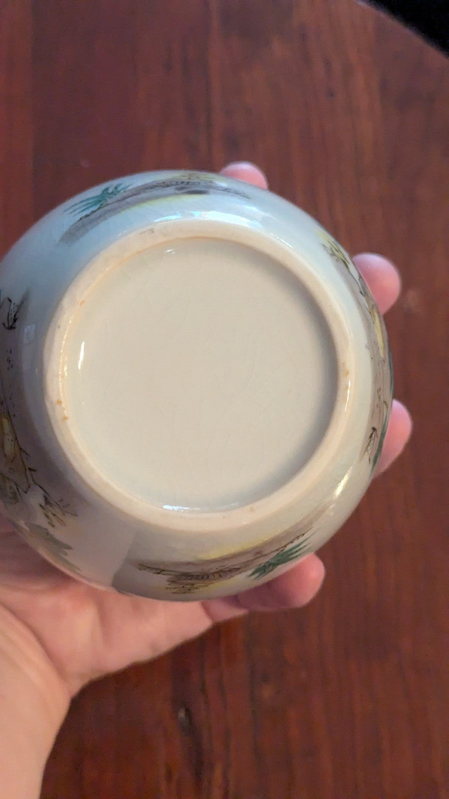 Oriental Jar With Birds And Flowers | Crystal Arborist