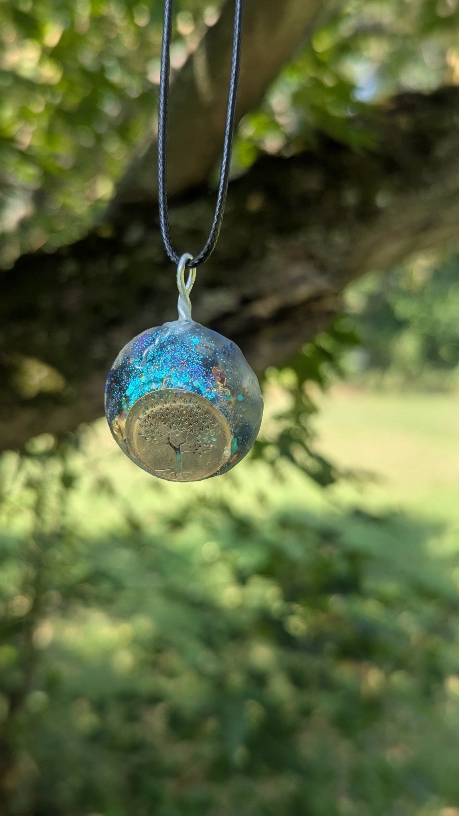 Lapis Lazuli and Aquamarine Orgonite, For Protection, Serenity, Truth, & Wisdom | Crystal Arborist