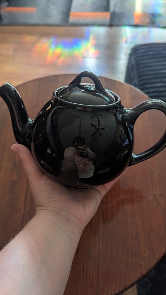 Vintage Lipton Tea Teapot, Black | Crystal Arborist