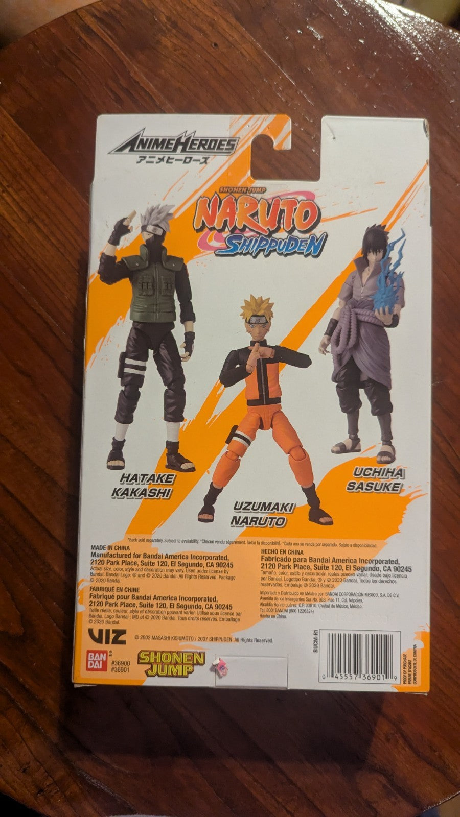 Bandai Naruto Shippuden Anime Hero Series  Uzumaki Naruto Action Figure