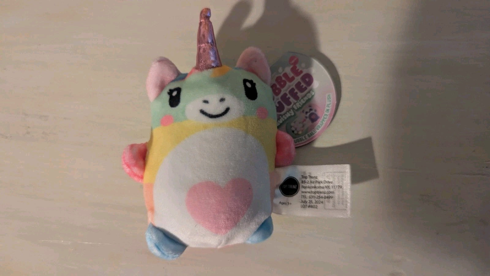 Bubble Stuffed, Maggie The Unicorn, Stress Toy, Fidget