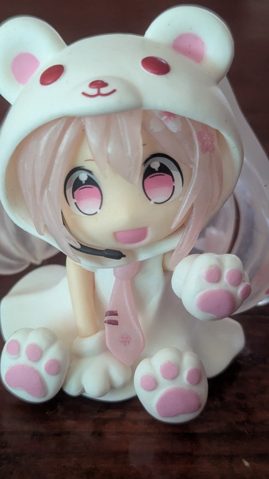Hatsune Miku, Vocaloid, Chibi Anime Figure, Polar Bear, Pink, Hard To Find