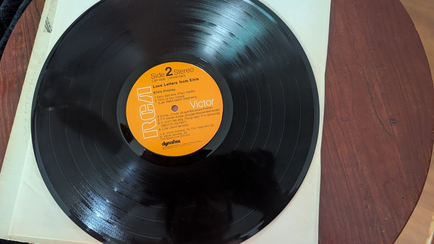 Love Letters From Elvis Vinyl Record | Crystal Arborist