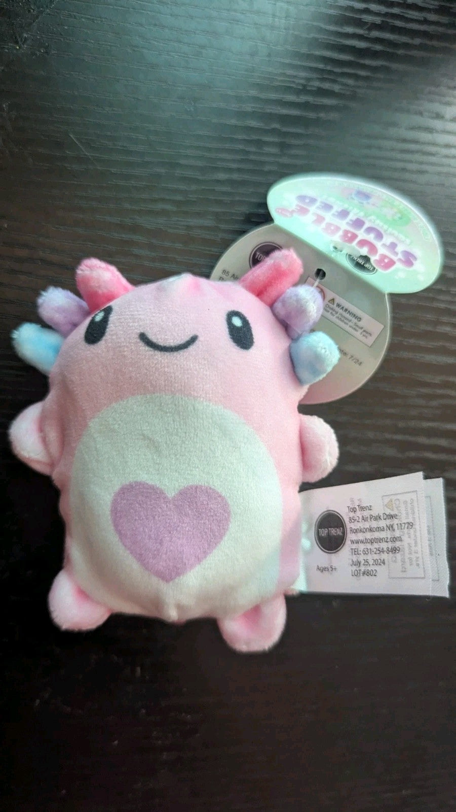 Bubble Stuffed, Alissa The Pink Axolotl, Stress Toy, Fidget