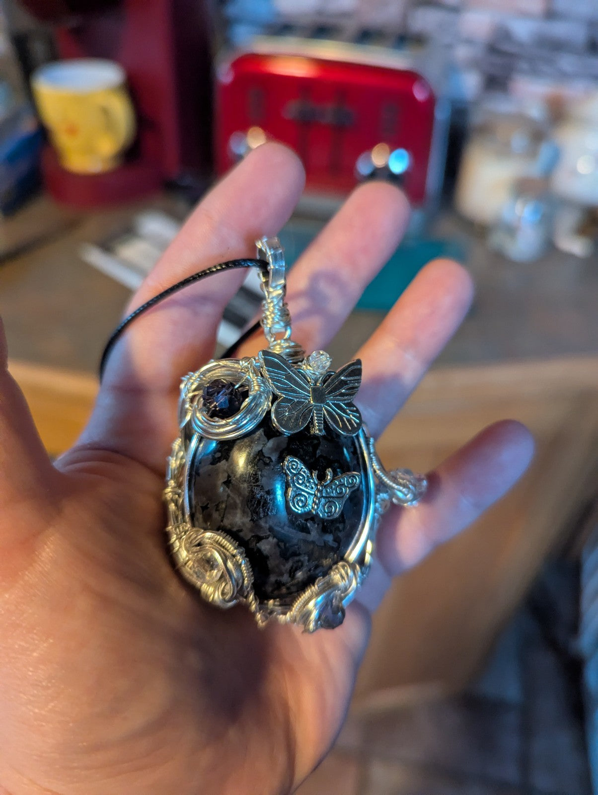 Mystic Merlinite Wirewrapped Necklace