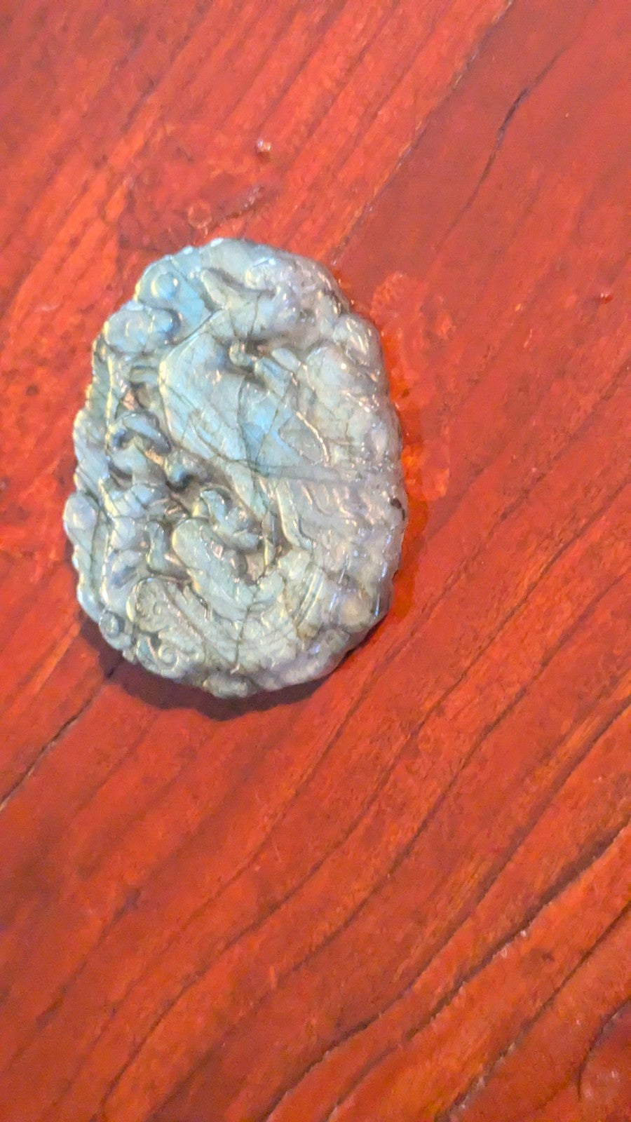 35G Natural Labradorite Hand Carved Peacock, Crystal, Reiki Healing