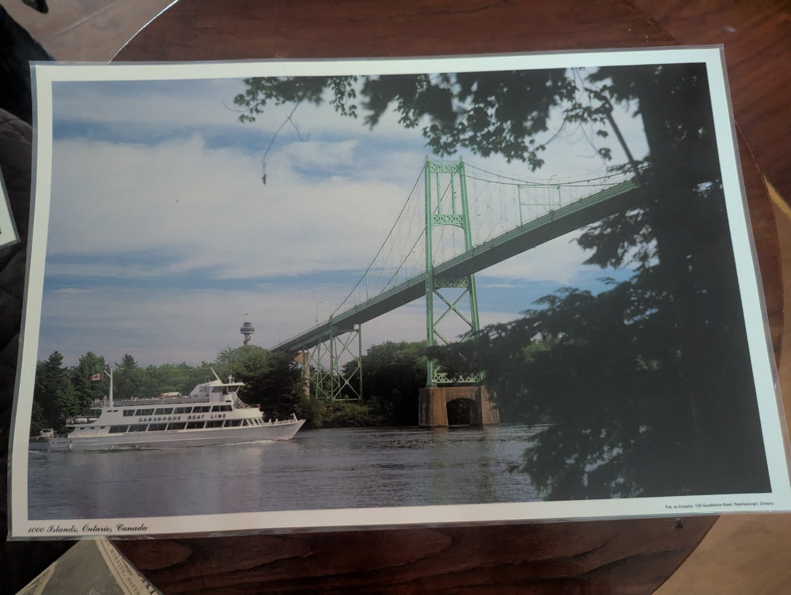 1968 Vintage Laminated Placemats, San Juan Gate and 1000 Islands Ontario