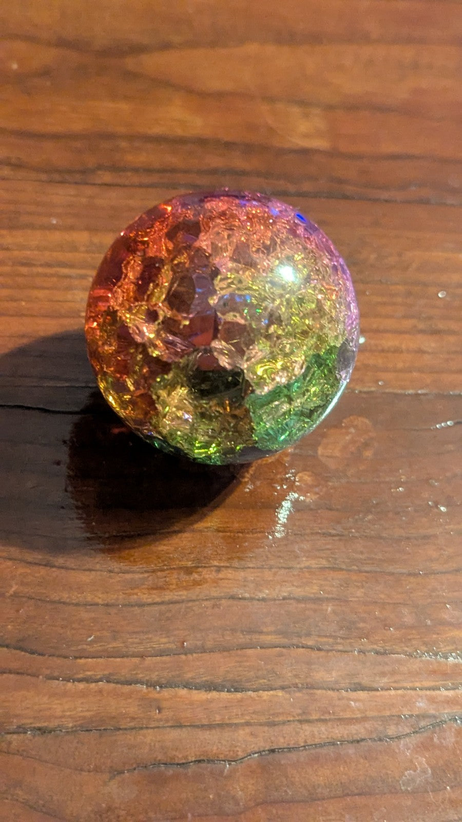 156G Titanium Rainbow Quartz Sphere, Crystal, Healing, Reiki