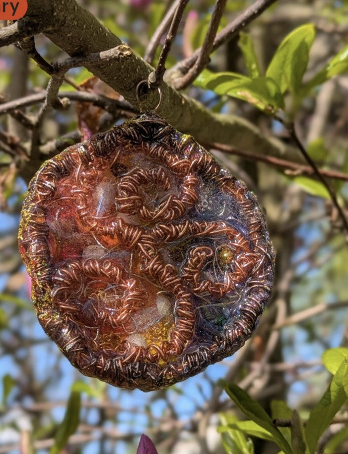 DreamCatcher Inspired Triskelion Wall Hanging Art, for Good Dreams & Protection | Crystal Arborist