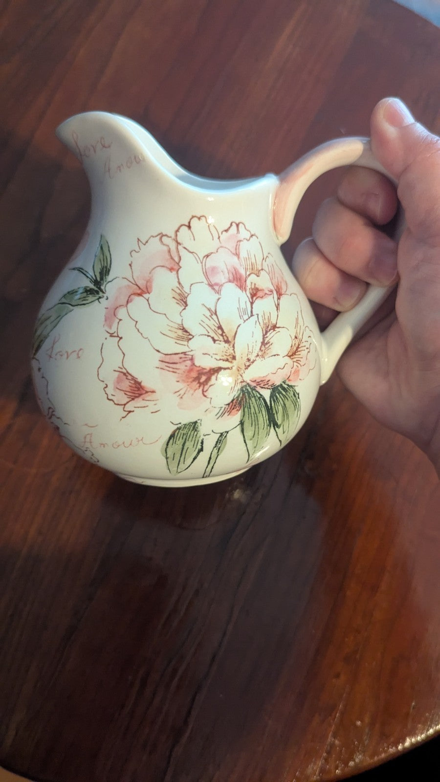Amour Brand Vintage Pitcher