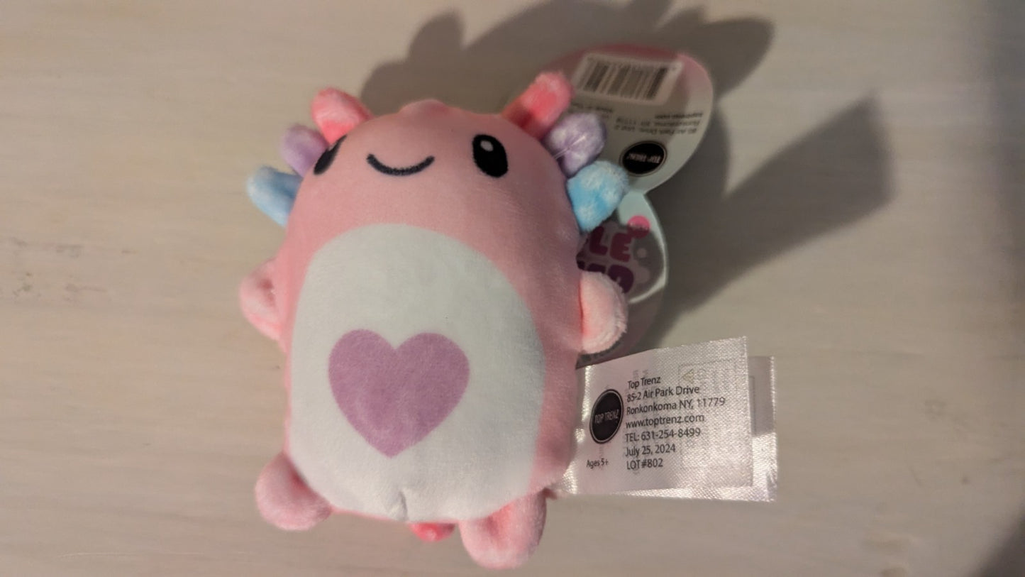 Bubble Stuffed, Alissa The Pink Axolotl, Stress Toy, Fidget | Crystal Arborist