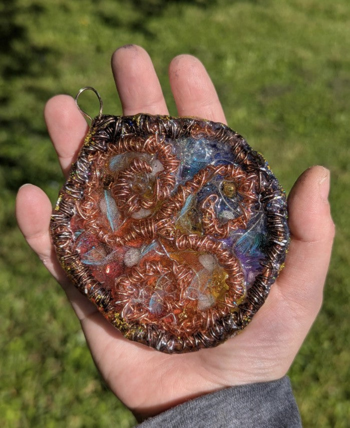 DreamCatcher Inspired Triskelion Wall Hanging Art, for Good Dreams & Protection 