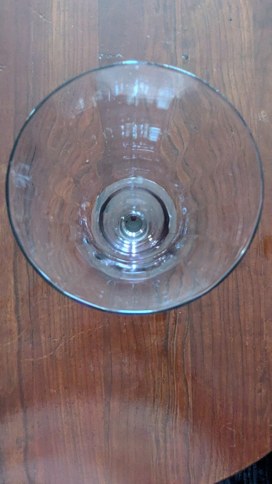 Vintage Purple Glass Ice Cream Glass, Drinking Glass