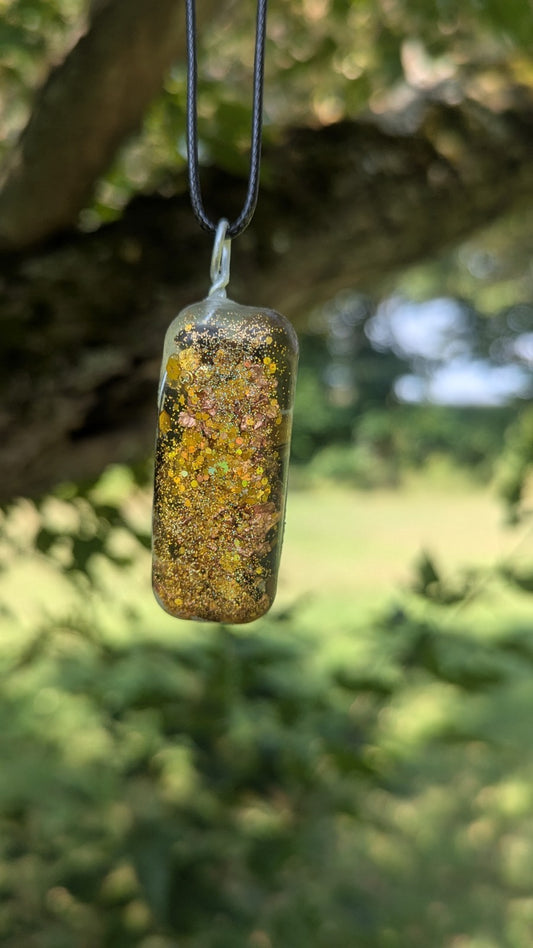 Tiger's Eye Orgonite Pendant, For Protection | Crystal Arborist