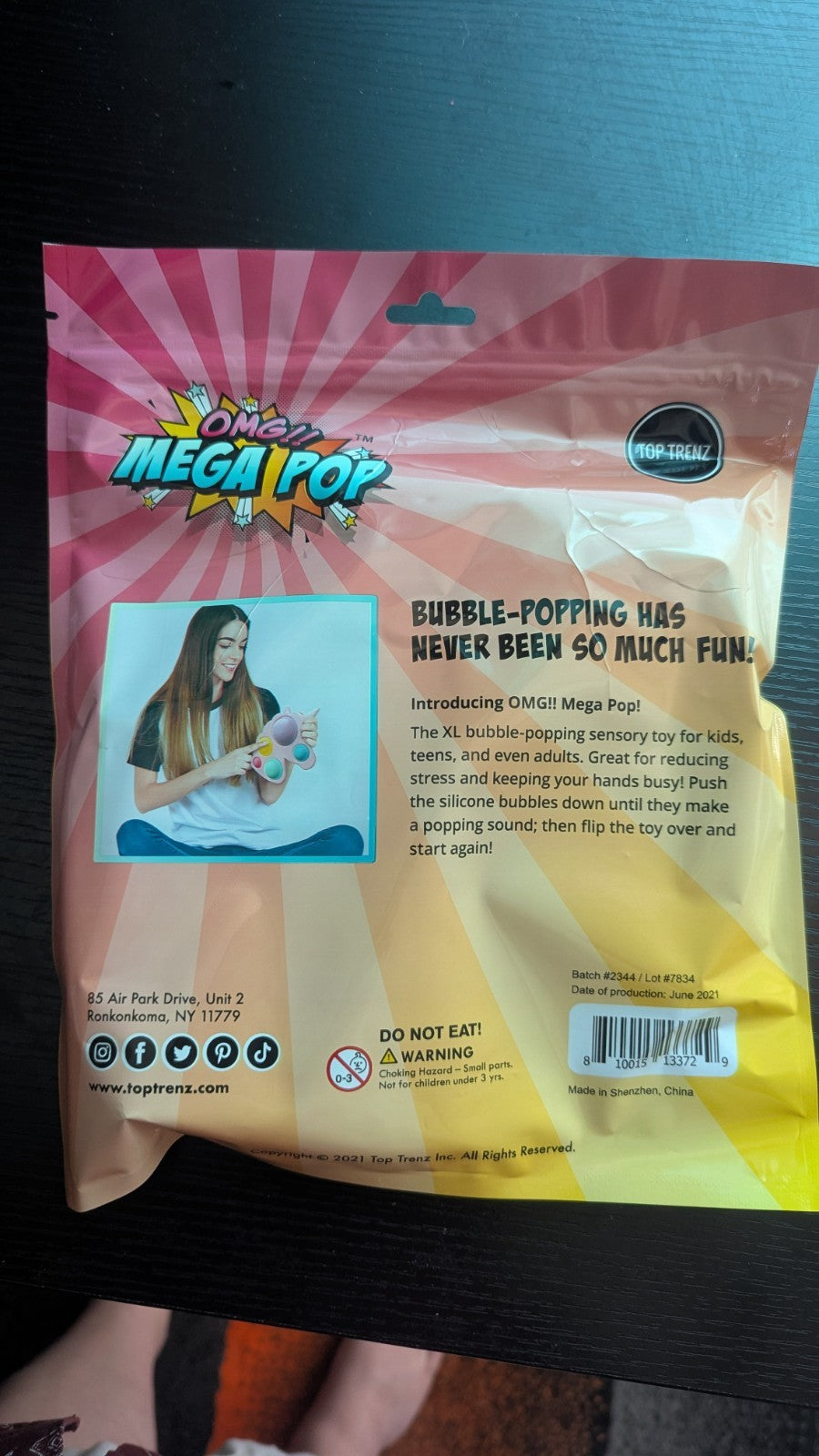 OMG Mega Pop Unicorn Popper, Fidget Toy