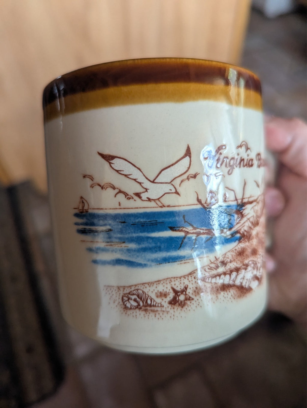 Vintage Virginia Beach Coffee Cup