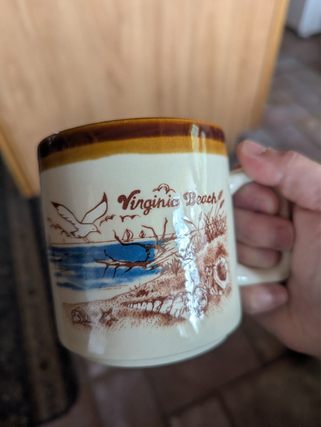 Vintage Virginia Beach Coffee Cup