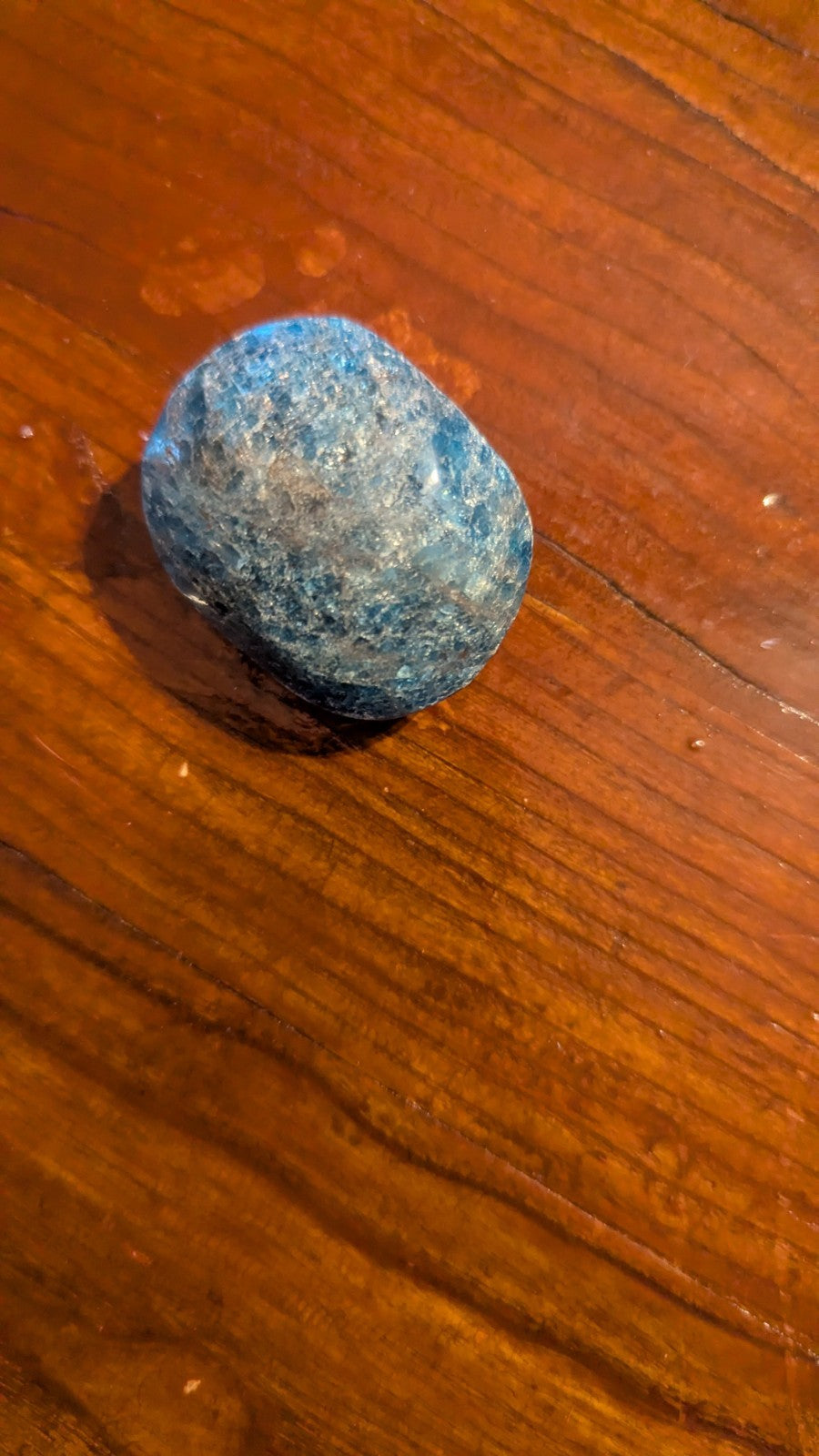Natural Polished Blue Apatite Palm Stone Crystal Gemstone Reiki Healing Specimen