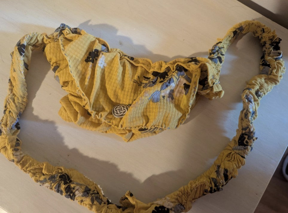 Upcycled T-Shirt Purse For Rockhounding, Makeup, Shoulder Bag. Multiple Use Item | Crystal Arborist