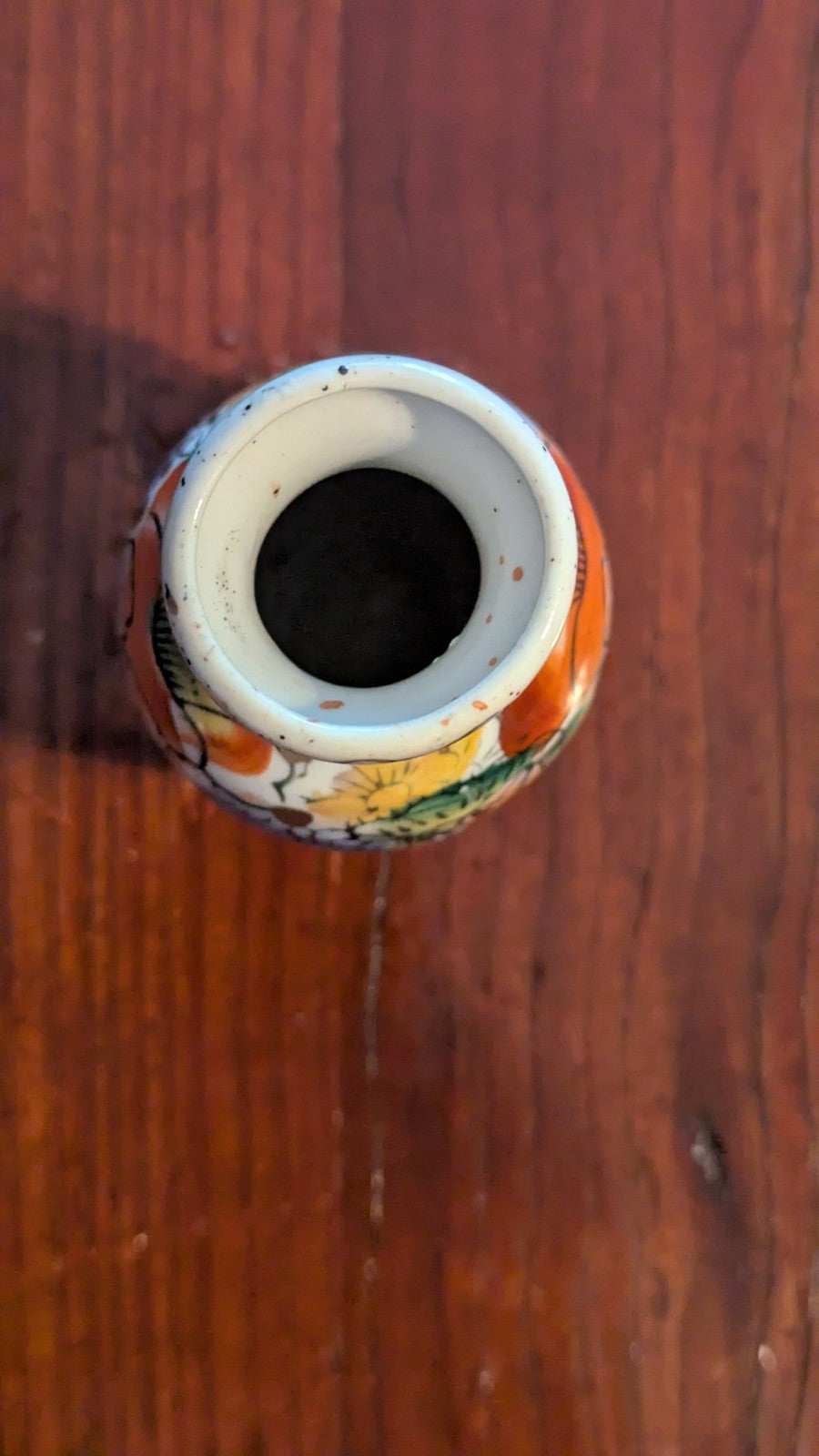 Small Floral Chinese Vase | Crystal Arborist