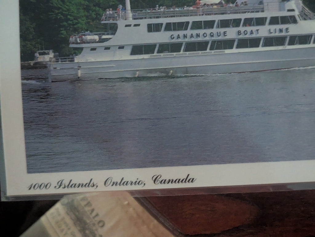1968 Vintage Laminated Placemats, San Juan Gate and 1000 Islands Ontario