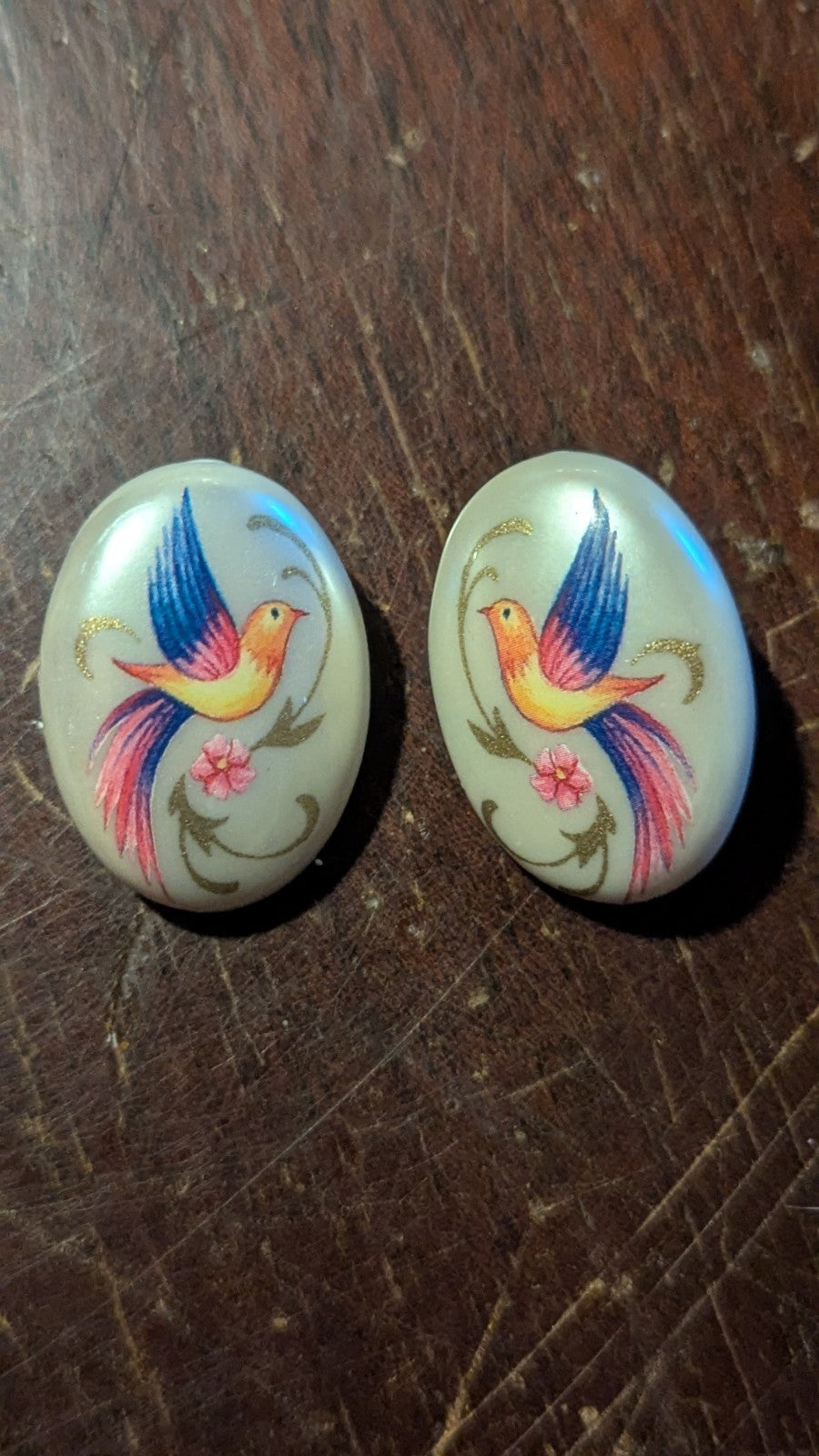 Vintage Bird Earings
