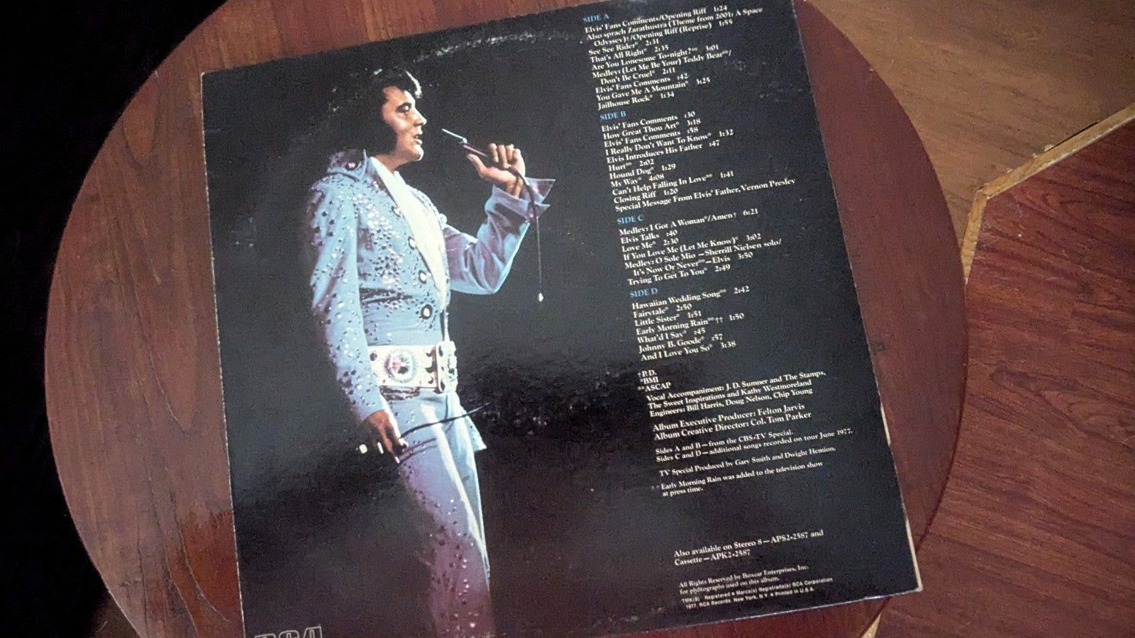 Elvis Presley Elvis In Concert APL2-2587 Vinyl Double LP GF Vintage 1977 Records