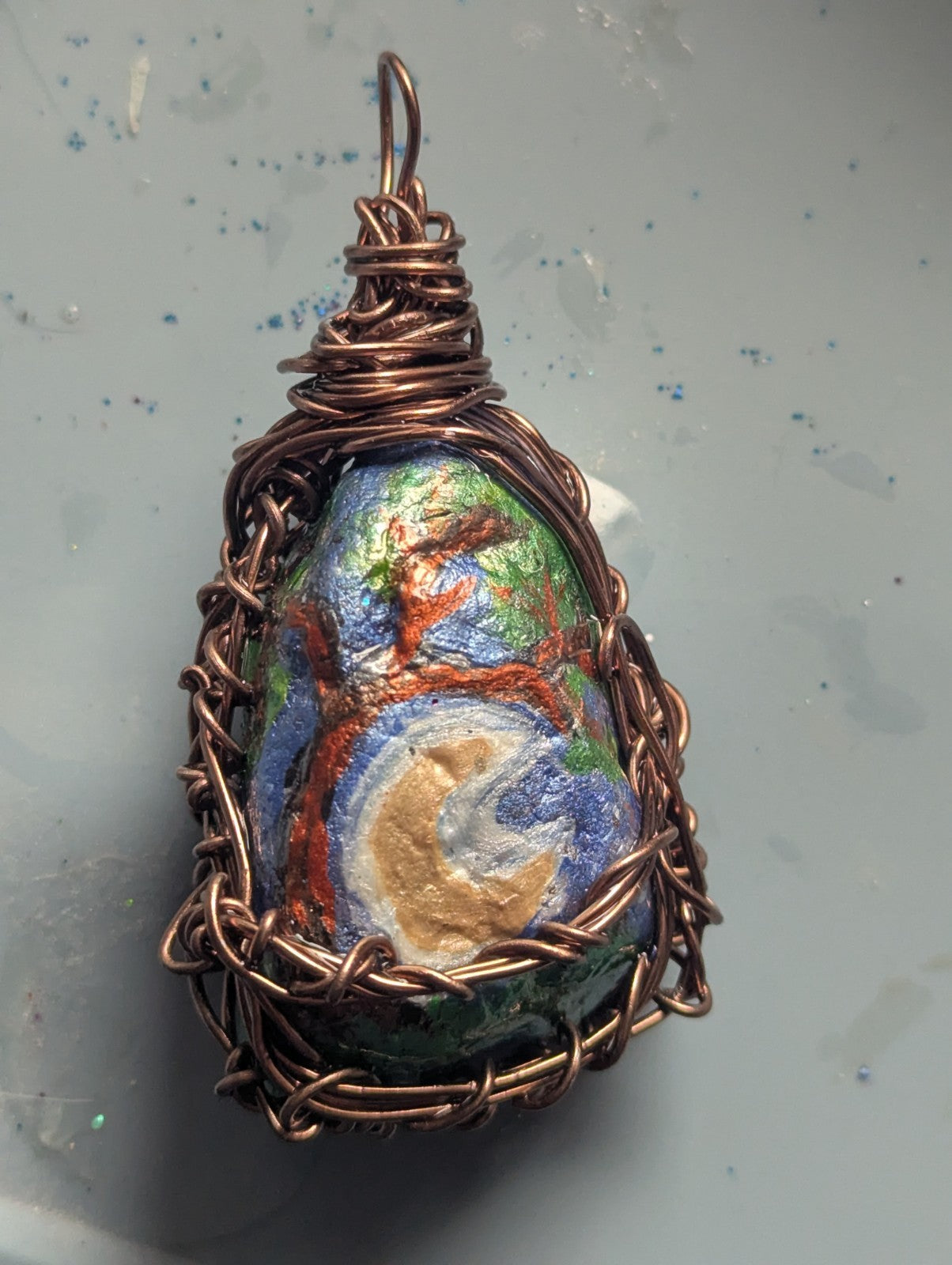 Crescent Moon Pendant  For Transformation, Growth, and Connection to Nature