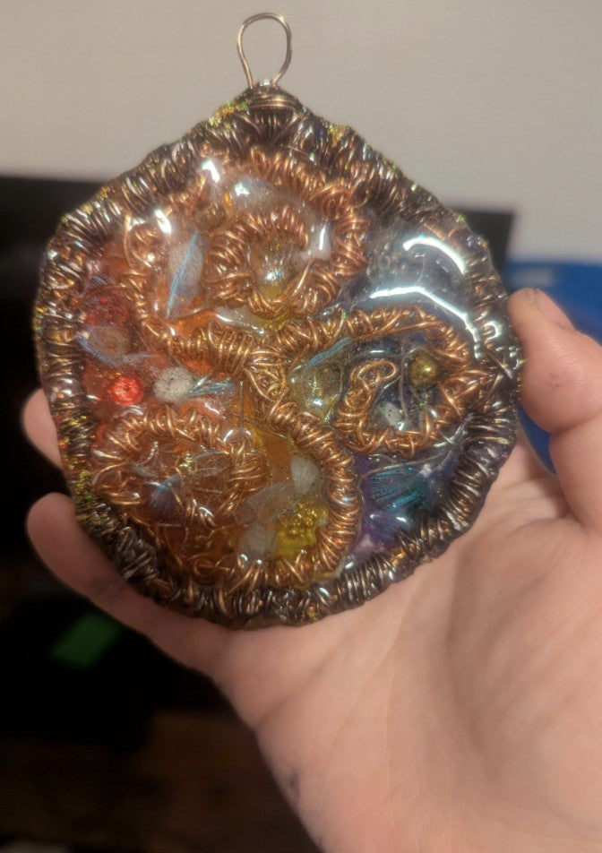 DreamCatcher Inspired Triskelion Wall Hanging Art, for Good Dreams & Protection 