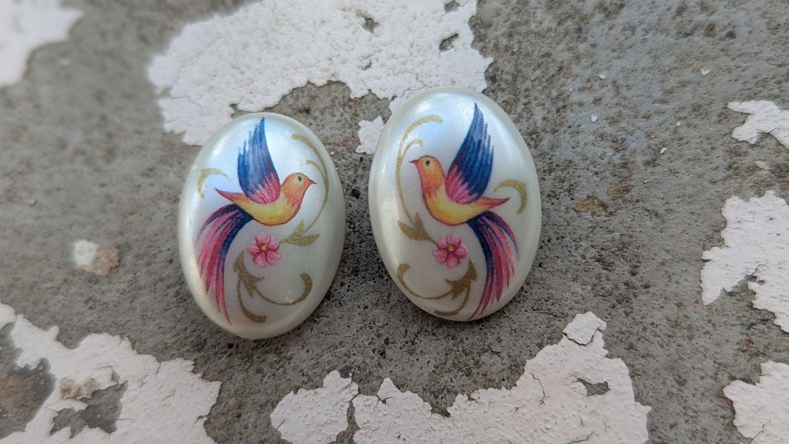 Vintage Bird Earings