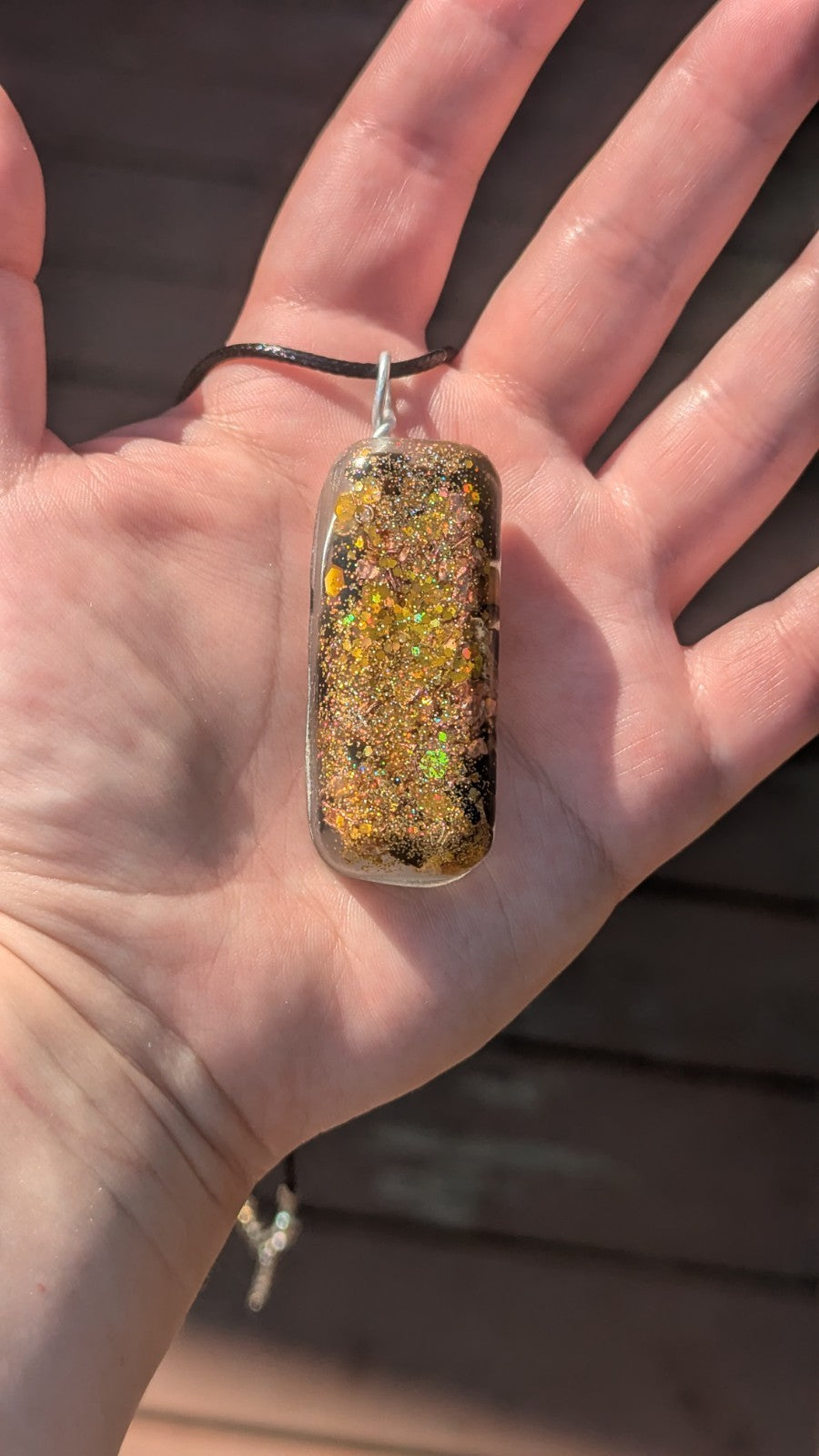 Tiger's Eye Orgonite Pendant, For Protection