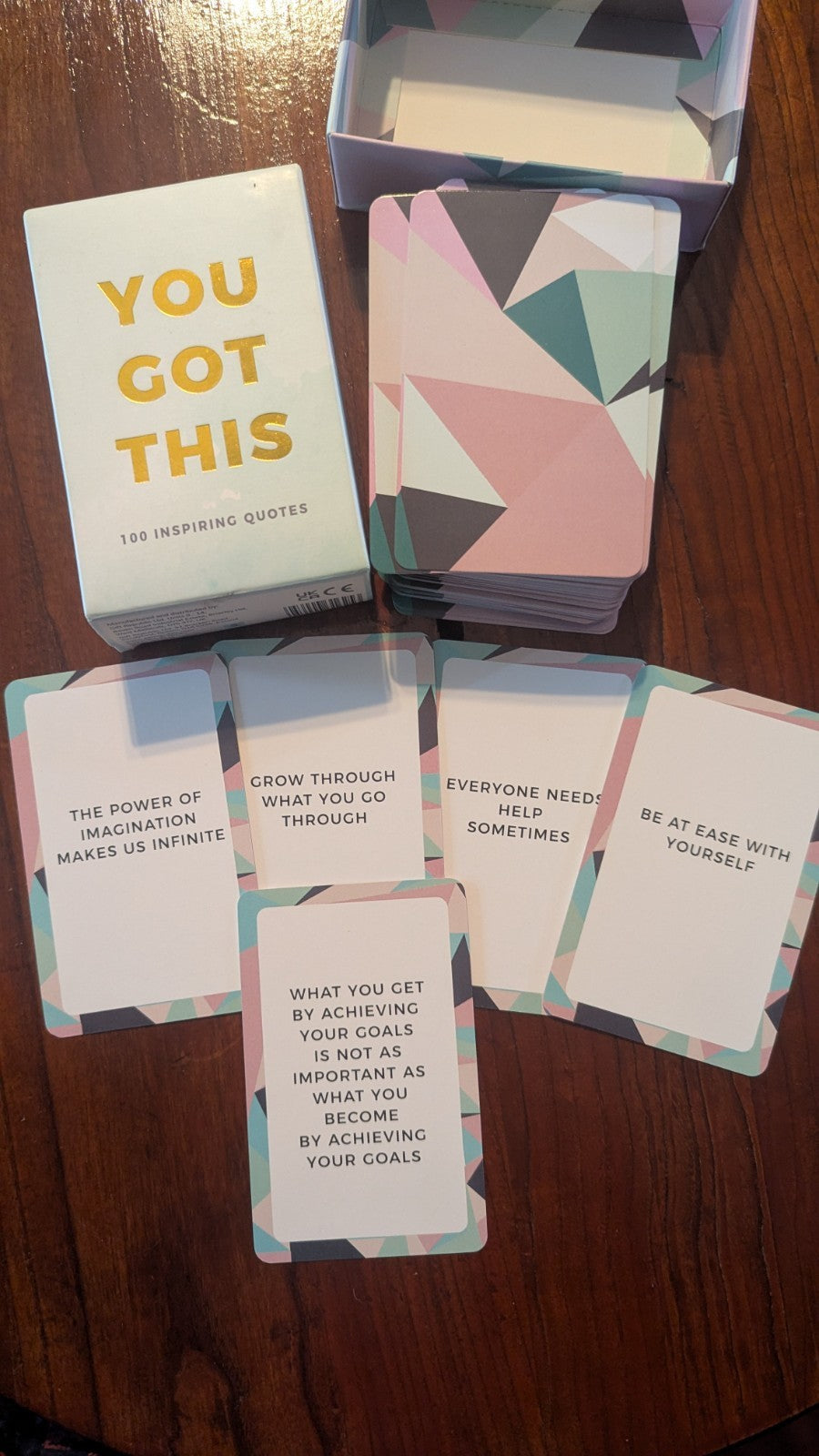 You Got This 100 Inspiring Quotes, Affirmation Cards Deck