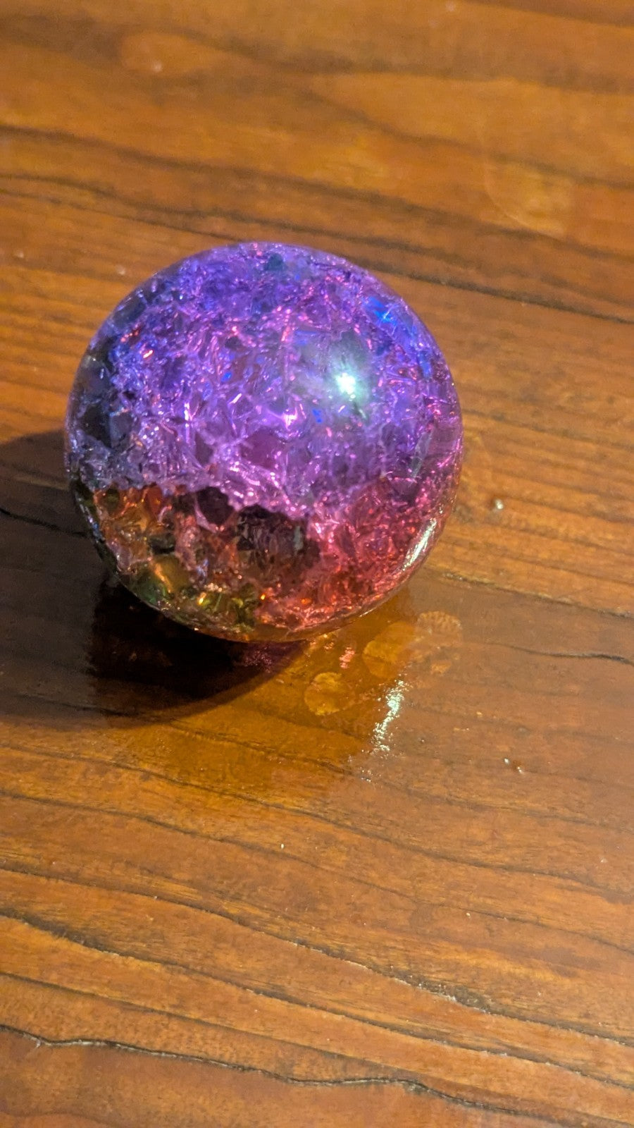 156G Titanium Rainbow Quartz Sphere, Crystal, Healing, Reiki