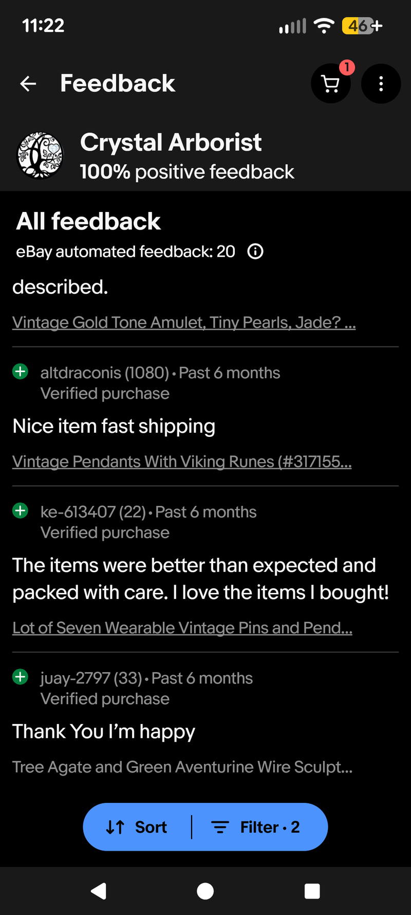 [7] altdraconis- Nice item fast shipping | [8] ke613407- The items were better than expected and packed with care. I love the items I bought! | Thank you I'm happy- juay-2797 [9]