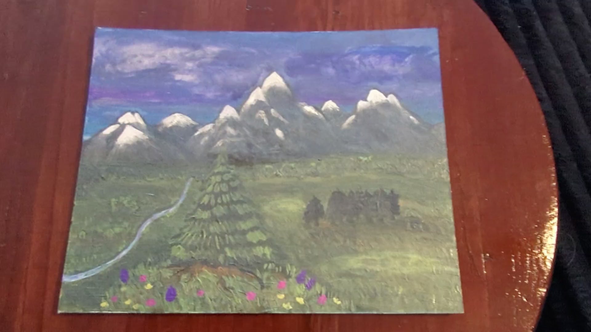 Pines and Distant Mountains