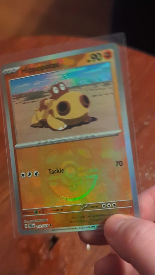 Hippoptas, Masterball, 052/131, Holographic Pokemon Card, 2025