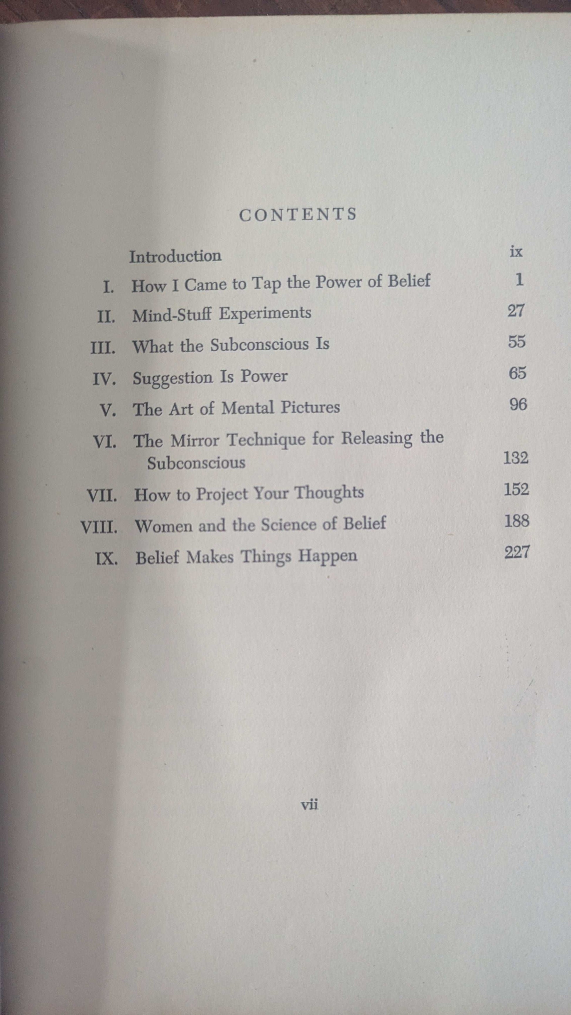 The Magic of Believing, by Claude M. Bristol, Hardcover Book, 1948 | Crystal Arborist