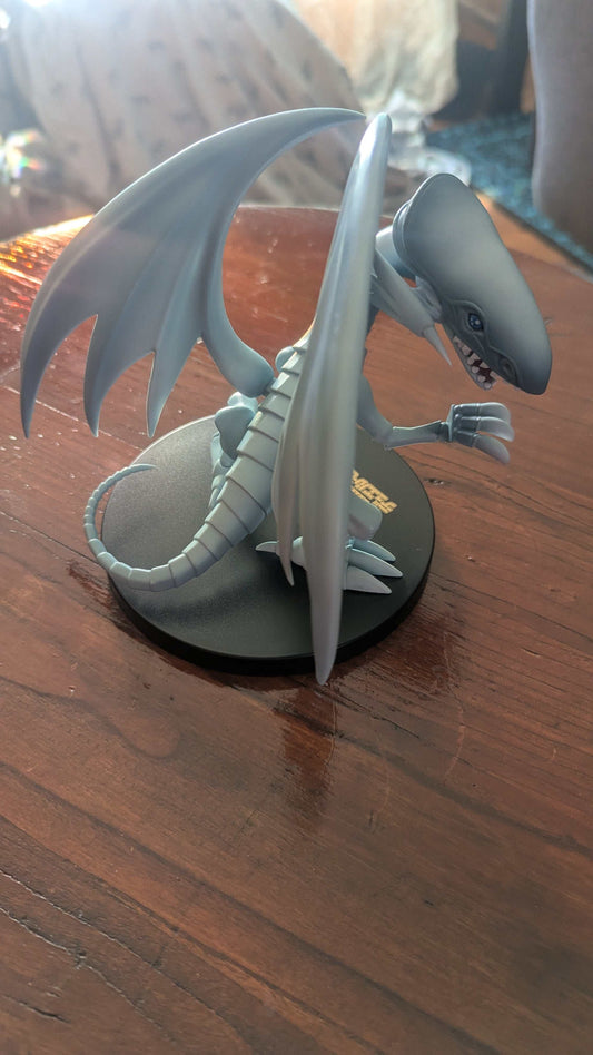Blue Eyes White Dragon Anime Figure, Yu-Gi-Oh, Konami | Crystal Arborist