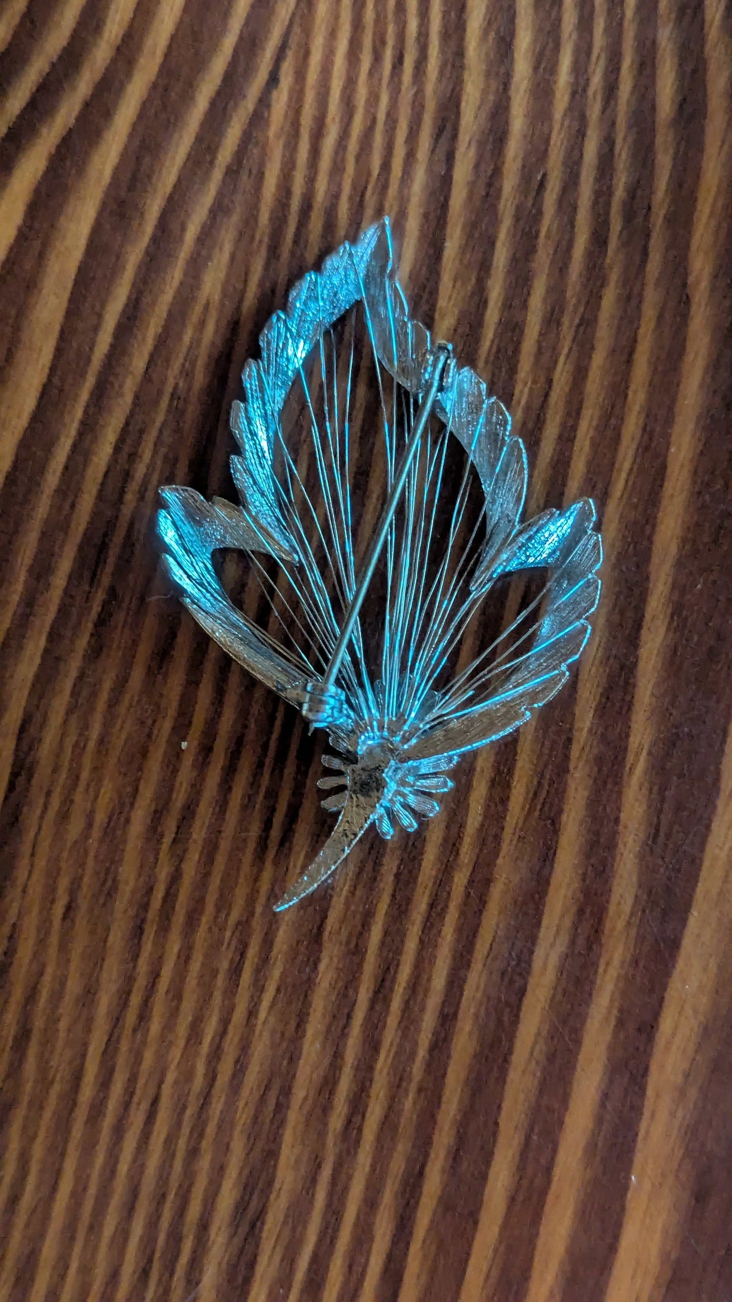 Vintage Leaf Pin | Crystal Arborist