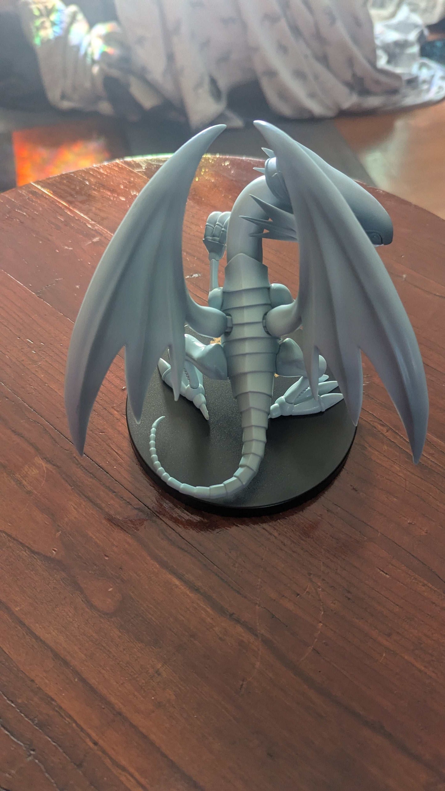 Blue Eyes White Dragon Anime Figure, Yu-Gi-Oh, Konami | Crystal Arborist
