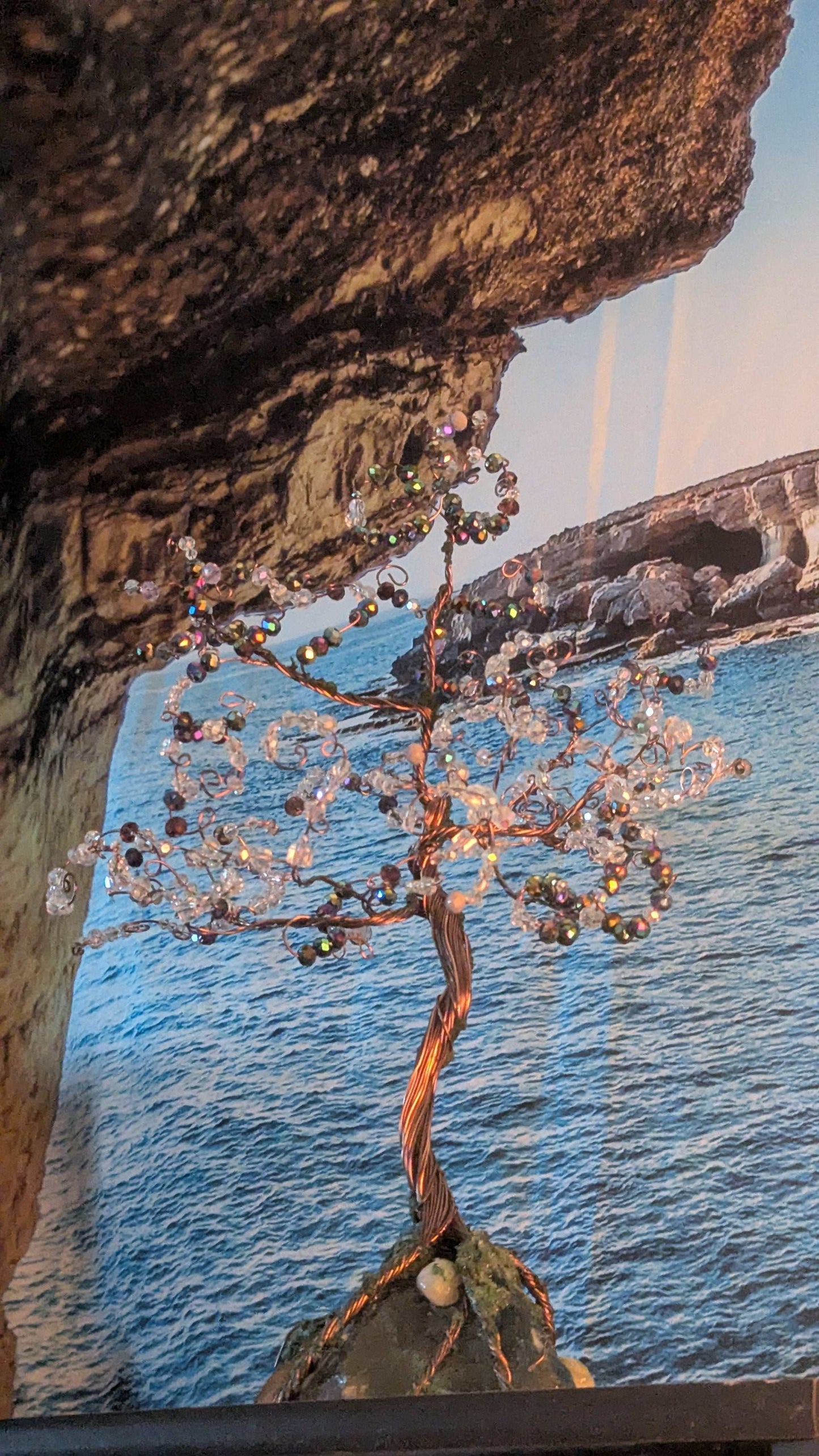 Glass Wirewrapped Tree, Handmade | Crystal Arborist