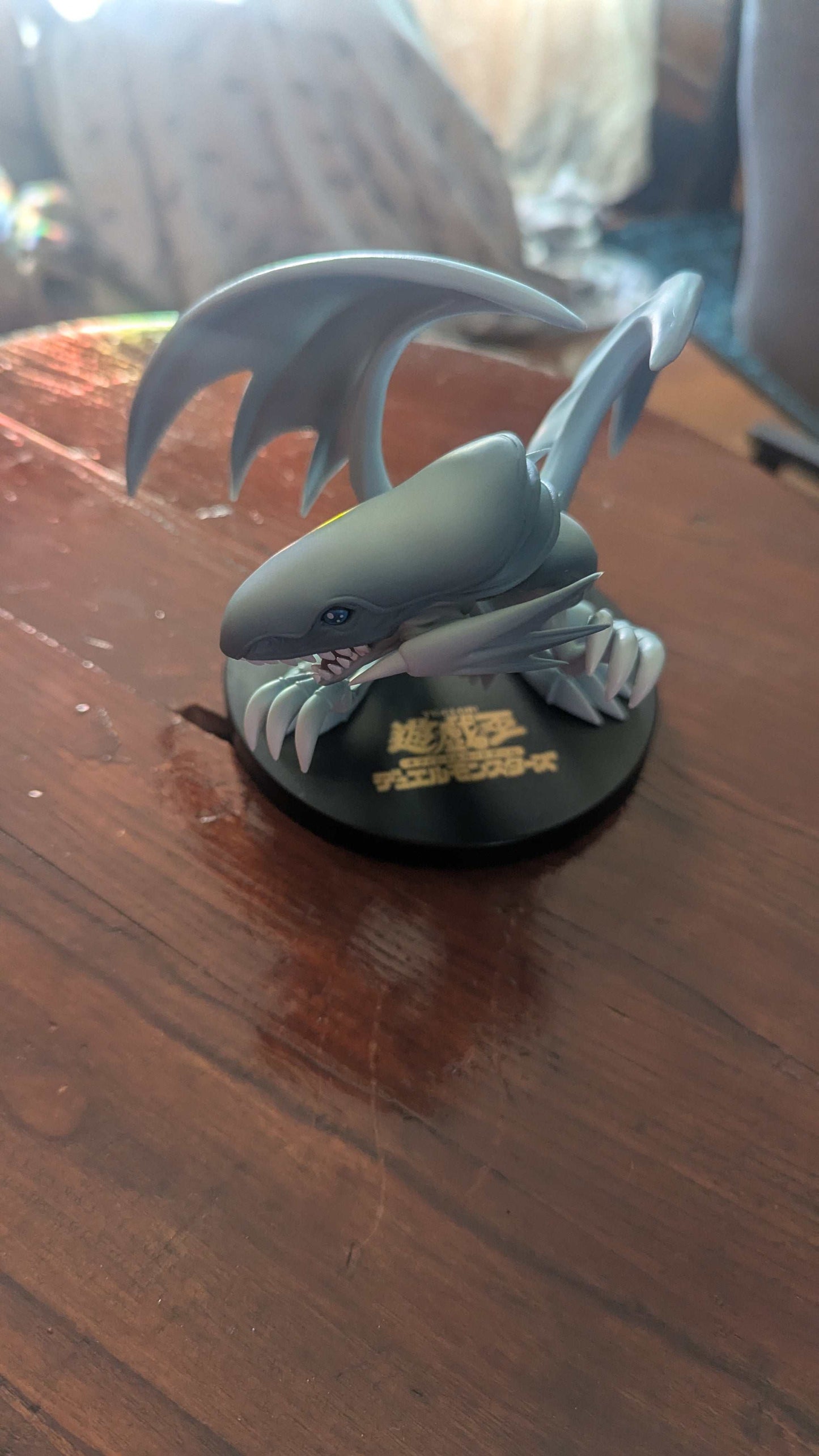 Blue Eyes White Dragon Anime Figure, Yu-Gi-Oh, Konami | Crystal Arborist
