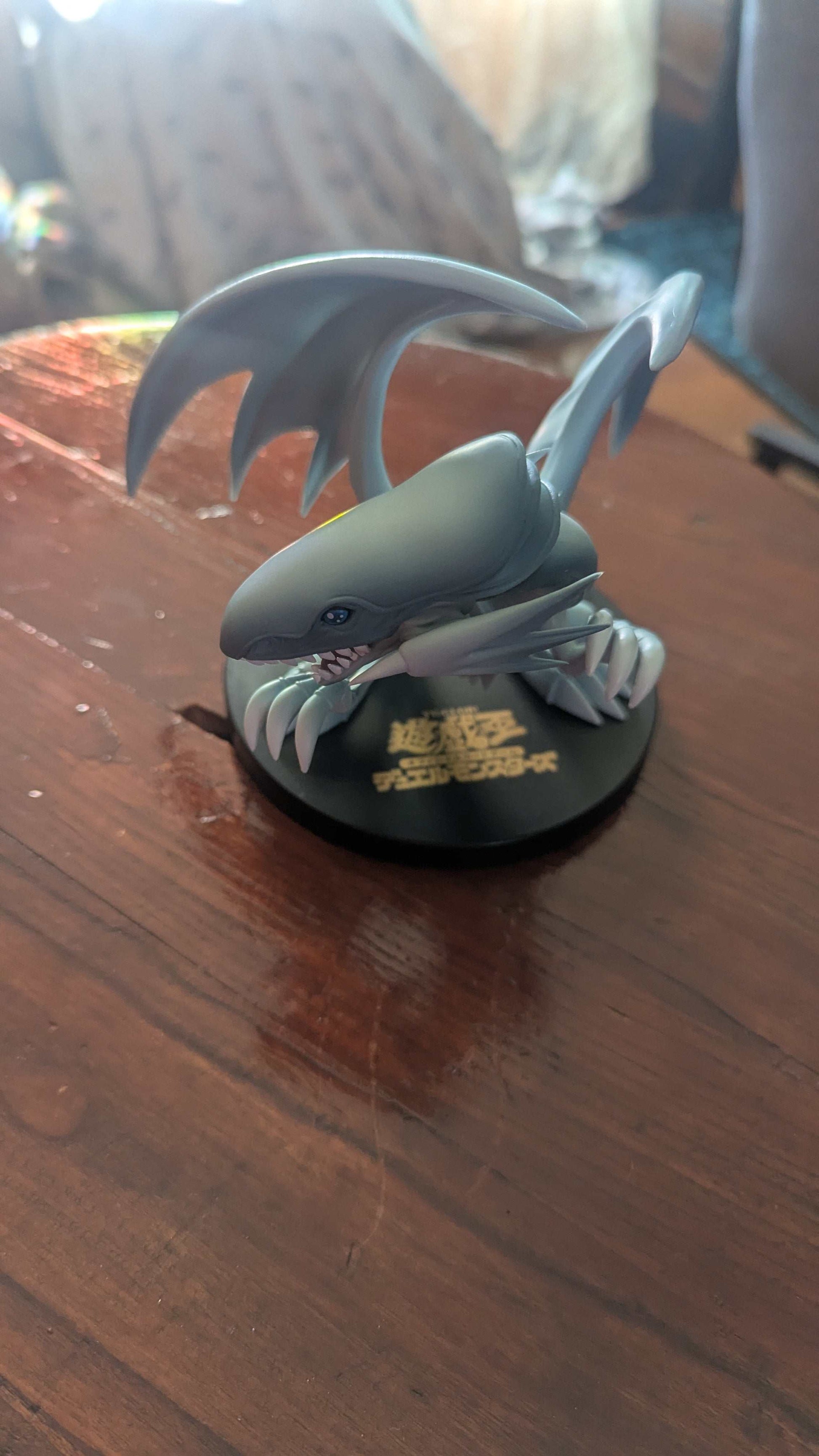 Blue Eyes White Dragon Anime Figure, Yu-Gi-Oh, Konami | Crystal Arborist