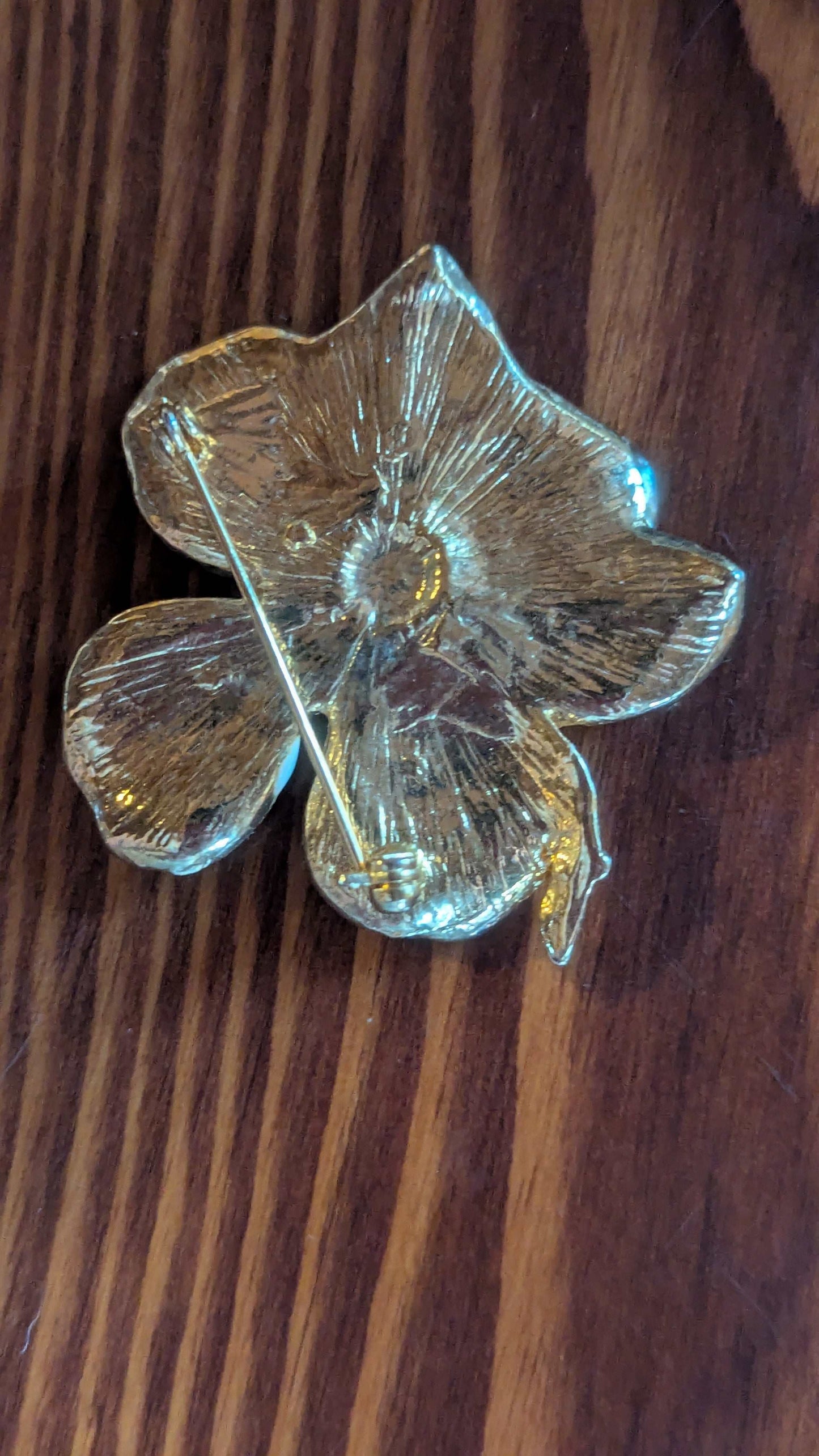 Vintage Yellow Flower Pin | Crystal Arborist