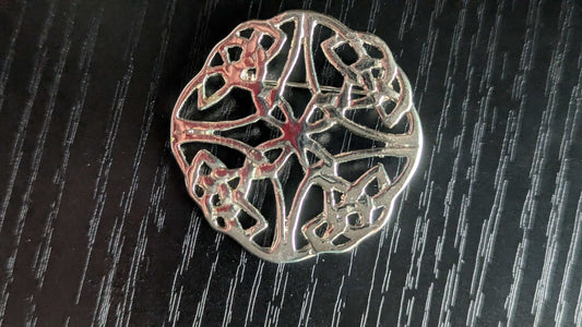 Silver Vintage Pin, Brooch, Celtic | Crystal Arborist