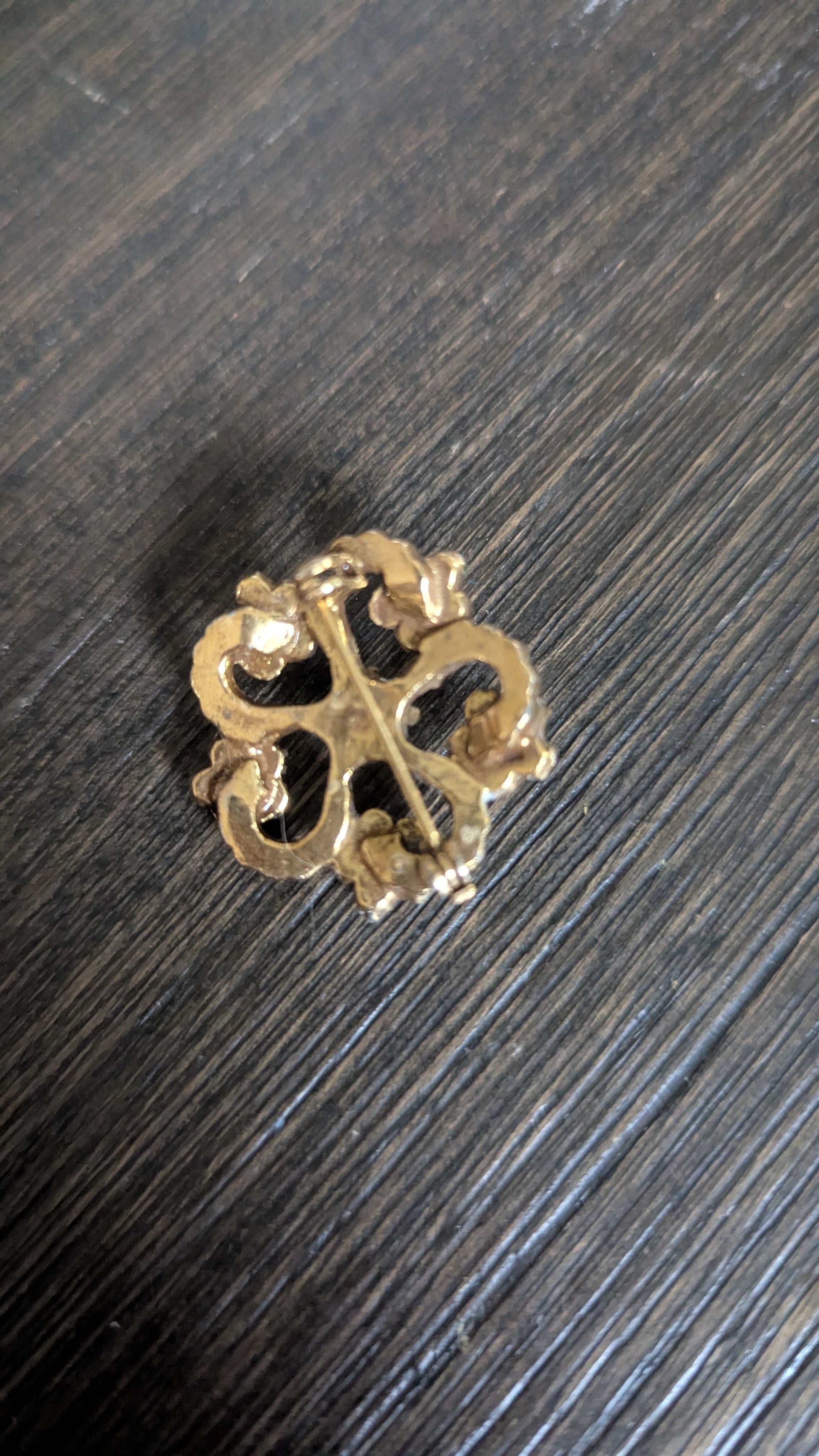 Vintage Floral Pin, Brooch | Crystal Arborist